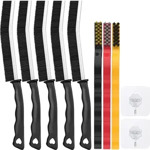 Cleaning Brush 5 Pack Hard Bristle Crevice Brush for Household Use Dead Corners Multifunctional Brushes for Cleaning Gap Brush Cleaner for Blind Baseboard Fan Window or Sliding Door Track