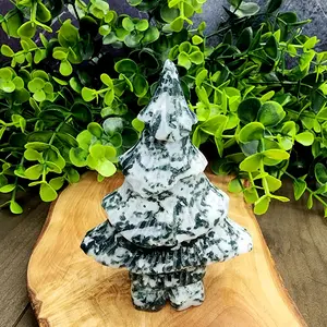 Druzy Freestanding Moss Agate Tree