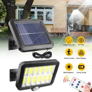Solar Outdoor Light, 172LED 3Modes Split Motion Sensor Outdoor Light with Remote Control, IP65 Waterproof Outdoor Solar Light for Yard, Patio, Garden, Garage