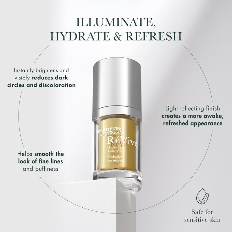 RéVive Brightening Eye Cream - Advanced Under Eye Cream Formulated with Vitamin C & Peptides to Help Reduce the Appearance of Dark Circles, Fine Lines & Puffiness (0.50 oz)