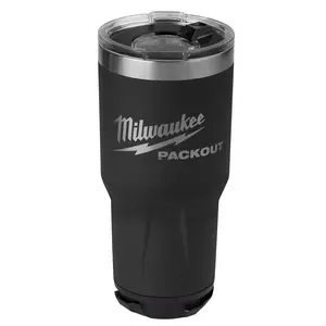 Milwaukee 48-22-8393B PACKOUT™ 30oz Tumbler - Black Milwaukee 48-22-8393B PACKOUT™ 30oz Tumbler - Black