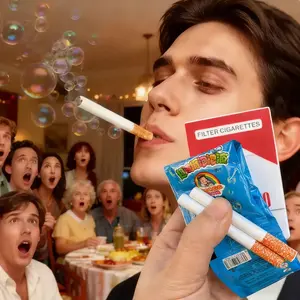 2026 Cigarette Bubble Machine Box Toy Set, Handheld Bubble Maker, 1 Smoking Case, 2 Pipes, Novelty Outdoor Play Toy for Kids, Fun Prank Prop & Party Favor, Creative Gift for Holiday Birthday Outdoor Activities