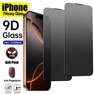4K Ultra HD Tempered Glass Screen Protector for iPhone & Samsung Series One-Click Film Applicator, Full Coverage Edge Protection Anti-Fingerprint, Shatter-Proof with Tool Included, privacy Protection, Bubble-Free Fit Military Grade Shatterproof