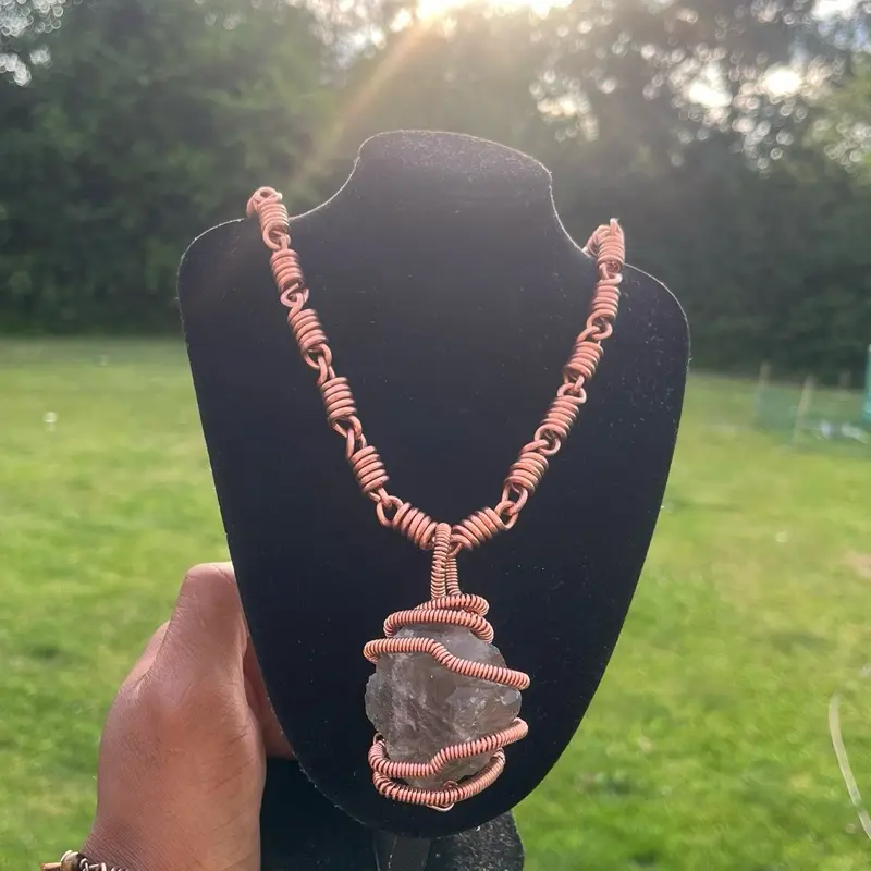 Handcrafted Copper & Crystal Healing Necklaces