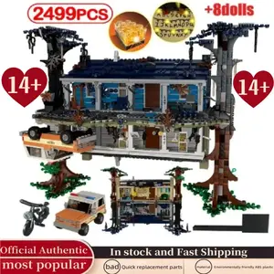 2026 New Arrival 2499pcs Creative Street Scene Series Inverted World Story Compatible with 75810 Building Blocks Model Kit