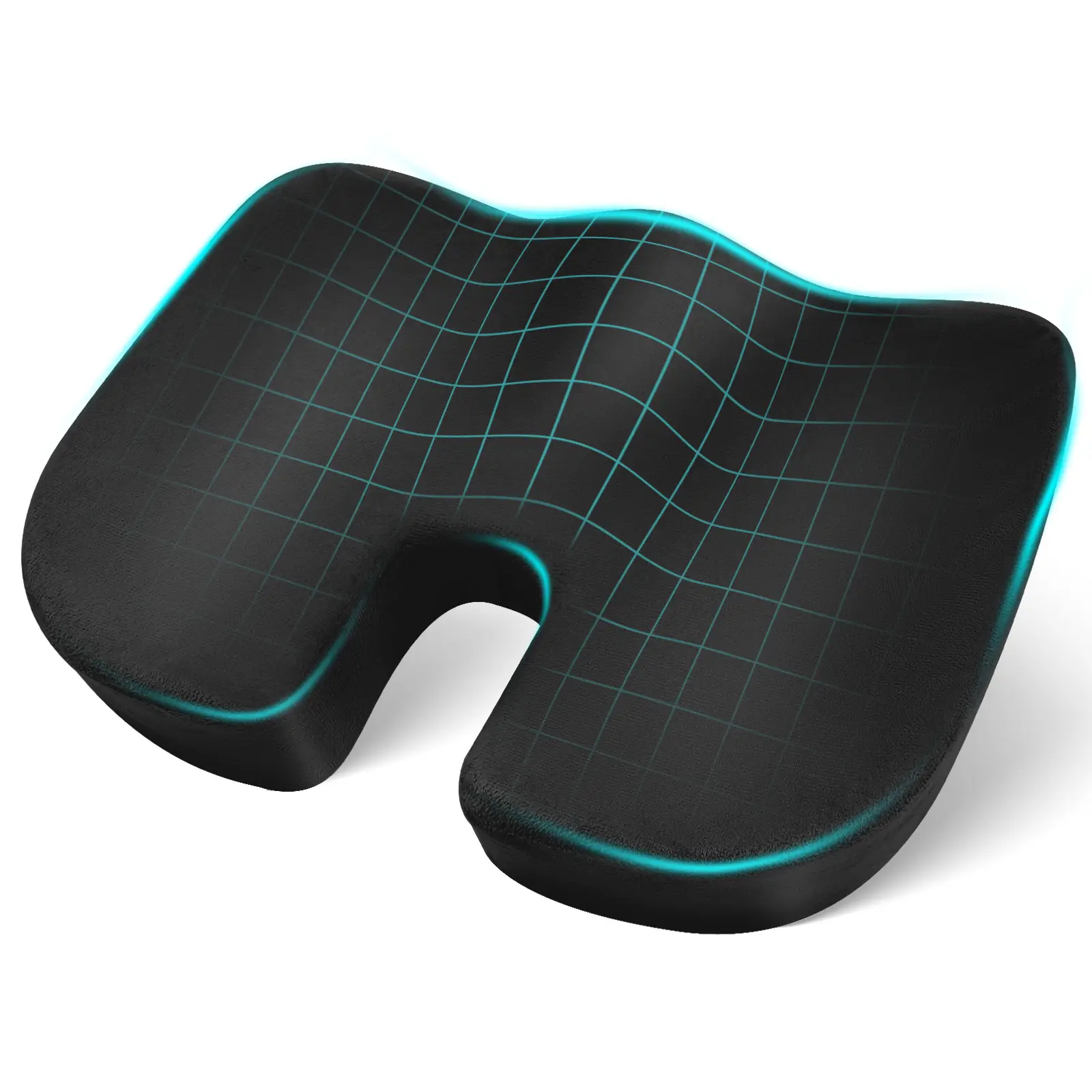Gel and Memory Foam Office Seat Cushion,Seat Cushion – Gel & Memory Foam Office Chair Cushion for Tailbone Pain Relief, Non-Slip Desk Chair & Car Seat