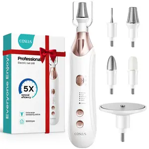 COSLUS Electric Callus Remover: 5-in-1 Multifunctional, Upgraded Sapphire Grinding Wheel, Portable Foot Care Tool, Waterproof Foot Grinder, Rechargeable Foot Care Kit. Effectively Removes Dead Skin, Hard Skin, Dry Calluses,Thick Nails, Stubborn Foot Corns