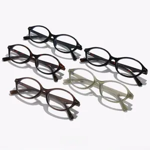 Unisex Retro Round Blue Light Blocking Glasses, Small Metal Frame with Clear Blue Light Blocking Lens, Aesthetic Vintage Style Eyewear for Computer (PC) Work & Reading