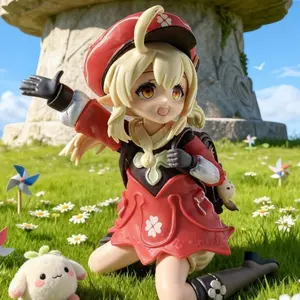Genshin Impact Klee Anime Sweet Treat Figure, Birthday Gift Statue Model, Collectible Role-Playing Toy, Ideal Holiday Gift Doll