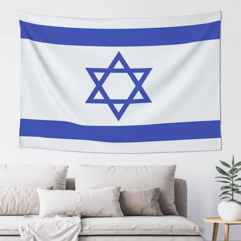 Tapestry  Tapestry Israel Flag Wall Hanging Tapestry 60x40 Inch Israel Flags Wall Hanging Tapestry for Bedroom Living Room Dorm Decor Decoration summerwins