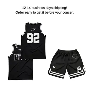 Custom Arirang 2026 Mesh Jersey Shirt & Basketball Mesh Shorts, Kpop Basketball Jersey, Bangtan Boy Mesh Shorts, Unisex Fan Merch, Personalized Name Number Bangtan Fan Shirt for Him Her