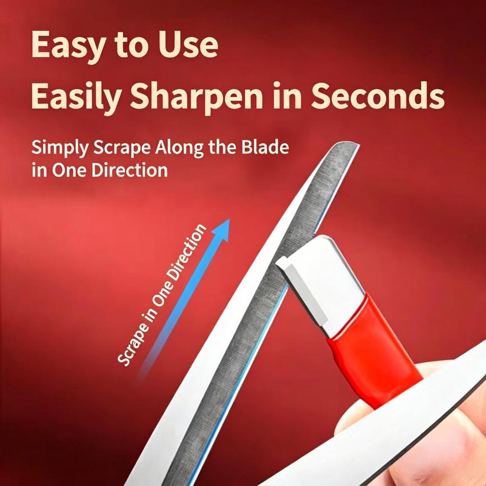 Knife Sharpener 2 Pack Portable Handheld Sharpener for Kitchen Knives Scissors Garden Tools Easy to Use Sharpening Tool