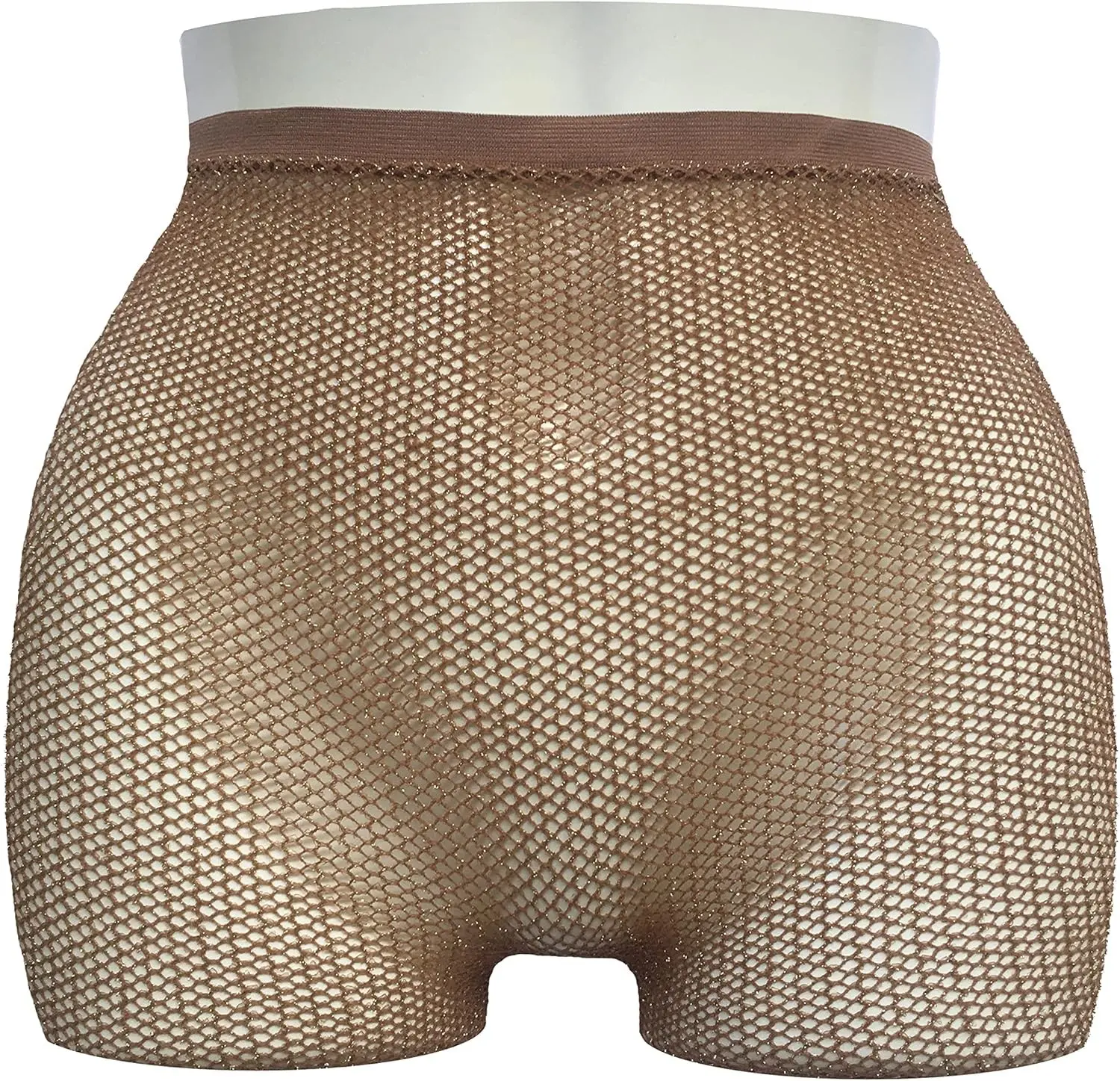 Skintone Carnival Stockings | Gold Glitter Fishnet Tights for Caribbean Women