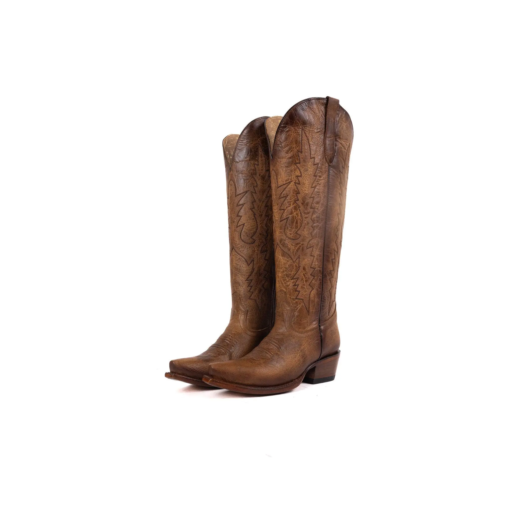 Scarlett Tall Wide Calf Snip Toe Cowgirl Boot