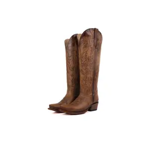 Scarlett Tall Wide Calf Snip Toe Cowgirl Boot