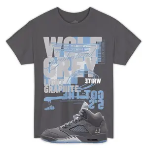 Wolf Grey 5 Shirt Grey to Match Jordan 5 Wolf Grey