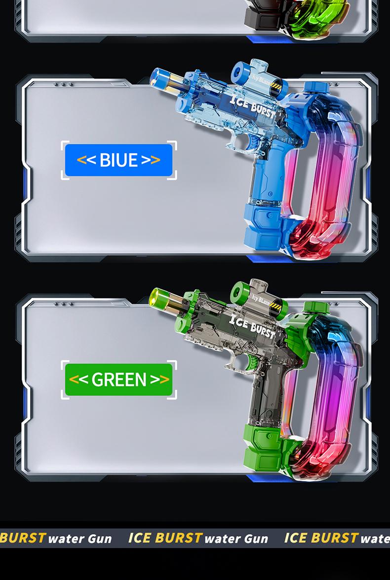 【Summer Time】Electric Water Guns for Adult Kid, With lighting and sound effects Strongest Full Automatic Water Pistol High Capacity 500+ Water Blaster, Range Powerful Classic Water Squirt, Summer Outdoor Swimming Pool Water Toy summervibes team toys
