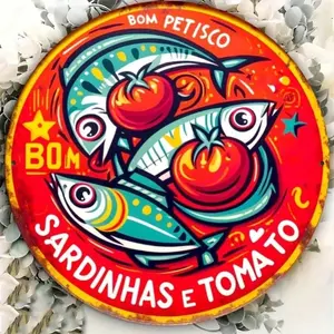 Aluminum Retro Tomato and Fish Wall Art Vintage Style Home Decor Aluminum Kitchen Wall Sculpture Aluminum Housewarming Gift for Kitchen Living Room