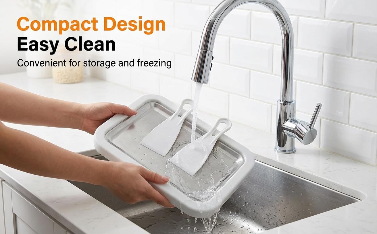 Rroetxi Instant Ice Cream Maker – No Electricity Required, Stainless Steel Rolled Ice Cream Machine, Perfect for Frozen Yogurt & More, Food-Grade for Home Use