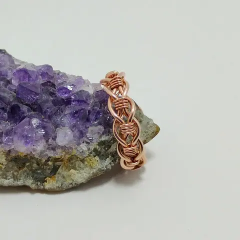 Wire Wrapped Copper Ring