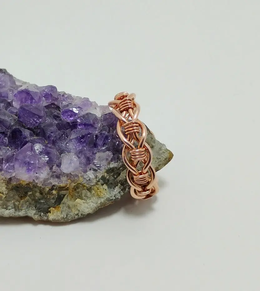 Wire Wrapped Copper Ring Wire Wrapped Copper Ring