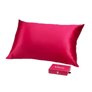 Blissy Silk Pillowcase  Standard  Hibiscus  Hibiscus Hibiscus