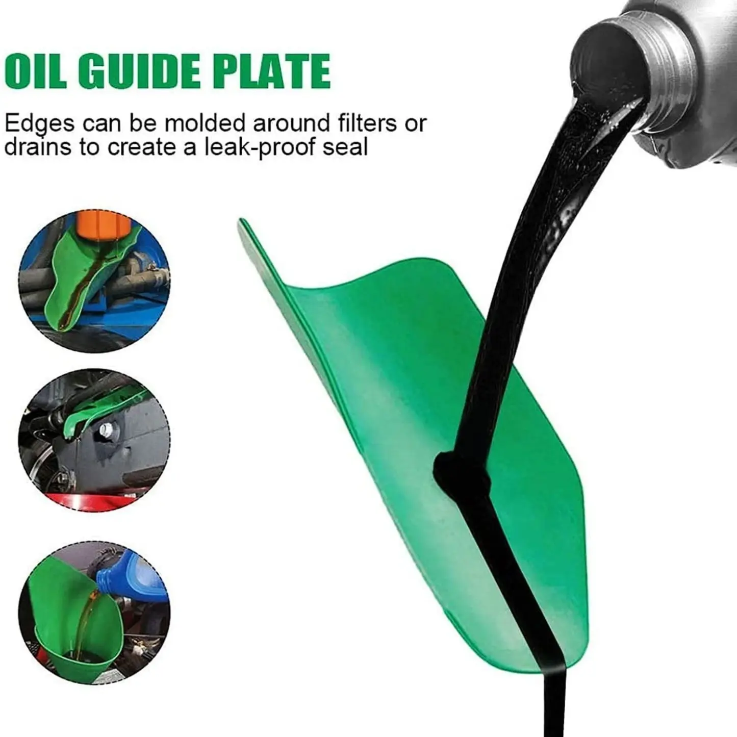 Flexible Folding Malleable Funnel – Bendable Oil Funnel for Car Engine Oil, Coolant, Fuel & Other Fluids, Reusable Leak-Resistant Pouring Tool, Shapeable Spill-Free Funnel for Automotive Repair, Garage, Motorcycle, DIY Maintenance & Workshop Use