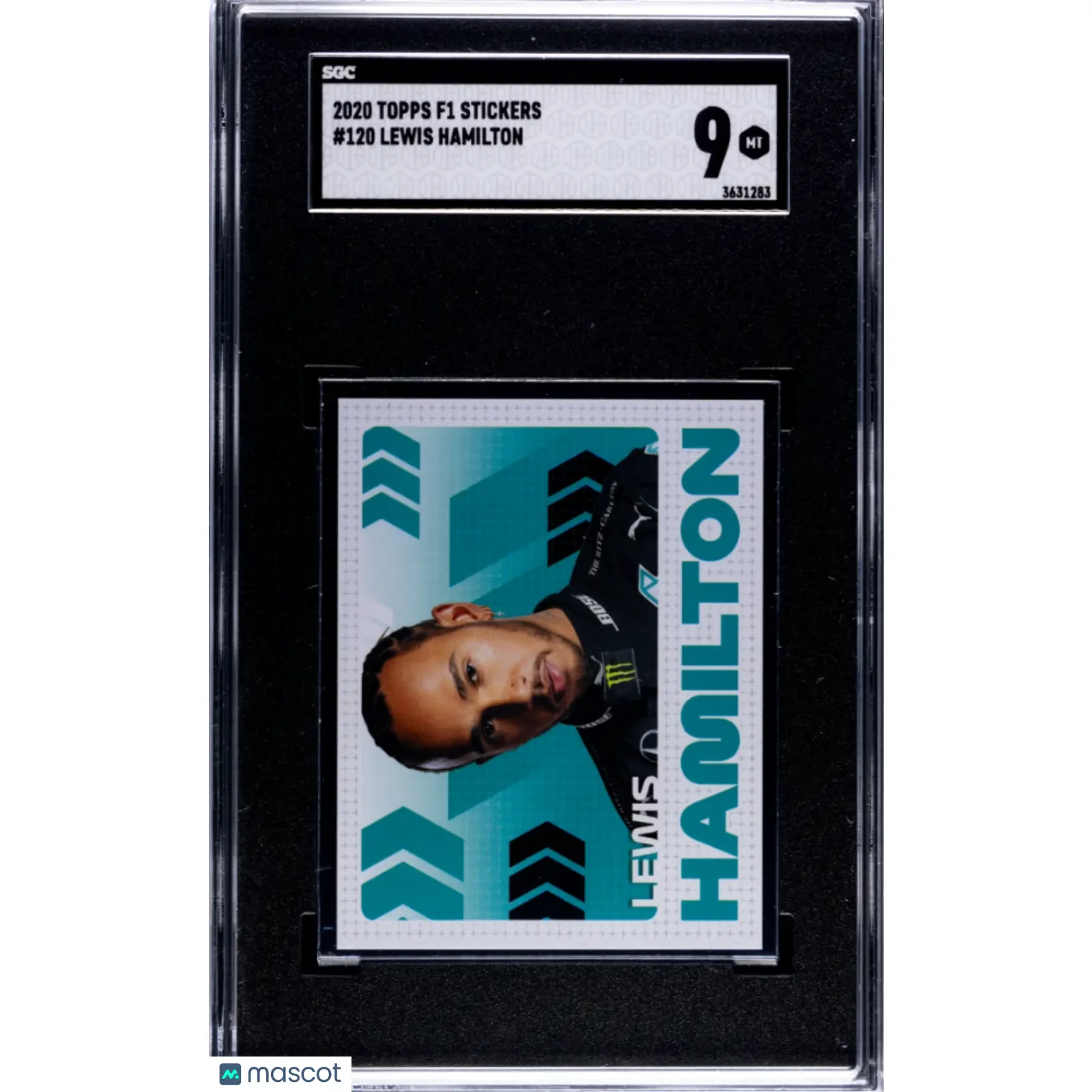 2020 Topps F1 Stickers Lewis Hamilton #120 SGC 9