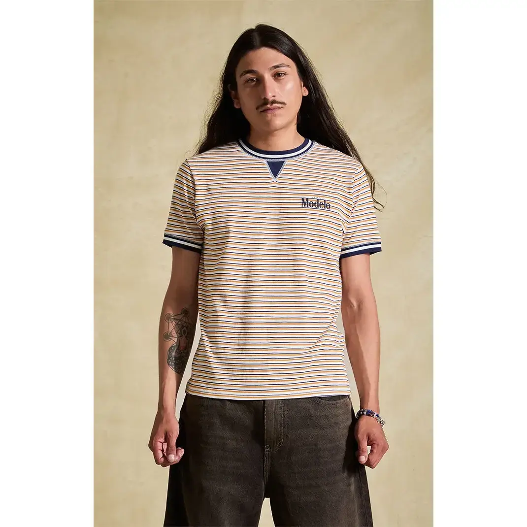 Modelo Men's Classic Ringer T-Shirt - Multicolor