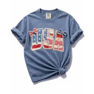 Plus/Reg Short Sleeve "USA" Graphic Tee