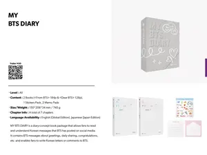 My BTS Diary - Truly Understanding BTS' Korean Messages, Official BTS Merchandise, BTS Journal Concept Book Package, Learn Korean Slang & Buzzwords, Basic to Intermediate Level