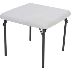 80425 Kids Folding Table, Almond, 24"