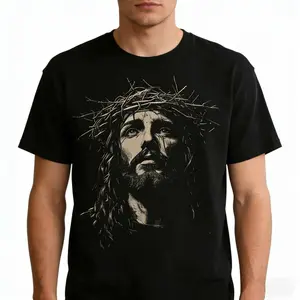 Jesus Shirt Christian Streetwear, Religious Gift for Him or Her, Faith Apparel Comfort Colors Unisex Tee Jesus Christ PLK0094