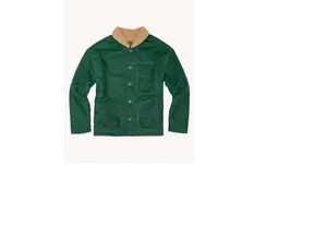 Mr. Lynch's Sherpa Shepherds Shirt in Waxed Hunter & Teddy Bear Sherpa