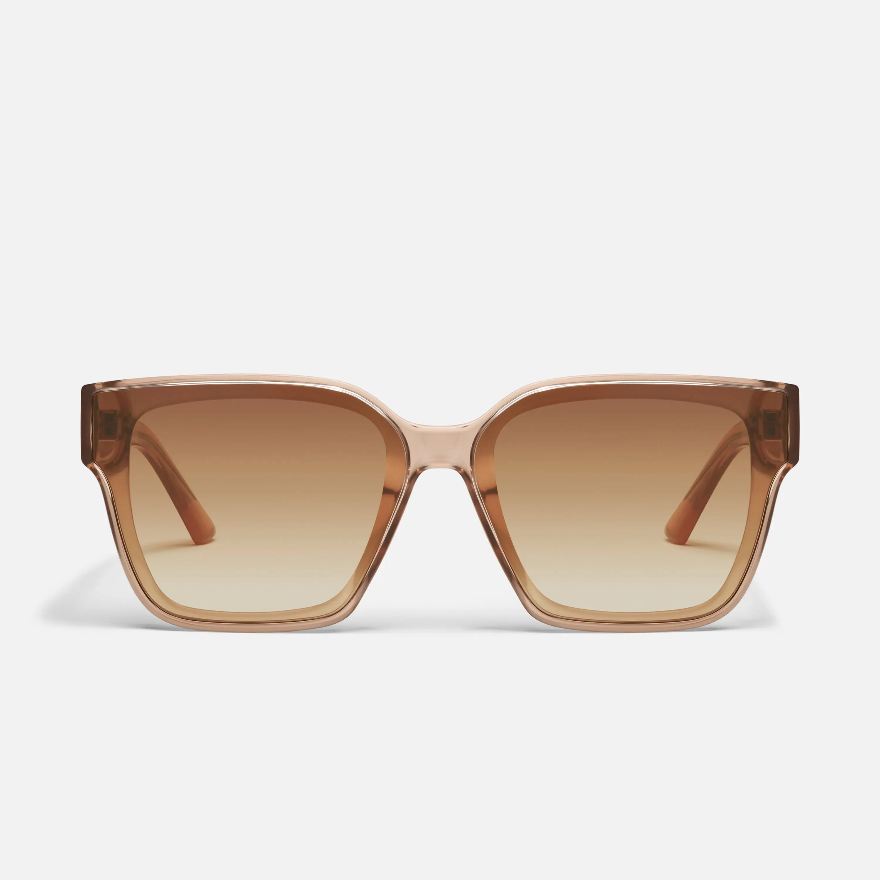 QUAY - DRIVE IN Square Sunglasses with Flush Lens and Built-in Universal Nose Pads for Big Screen Style Square Eyewear Fashionable Sunglasses Casual Outdoor Sunglasses Minimalist Sunglasses Modern Frames Sunglasses