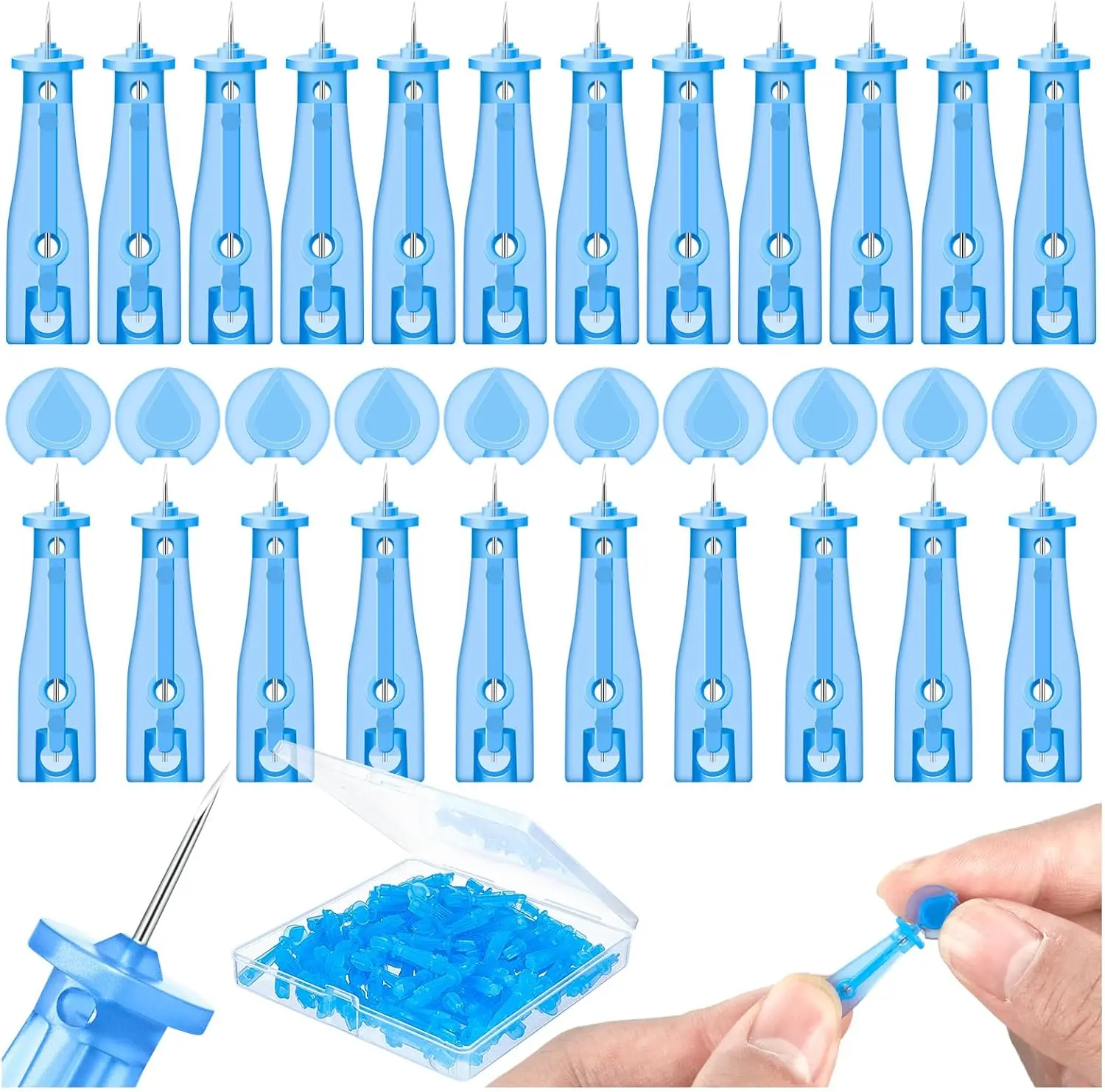Lancets for Facial Extraction, 100Pcs Disposable Acne Needle Effective Blemish and Blackhead Removal Tools for Clear Skin