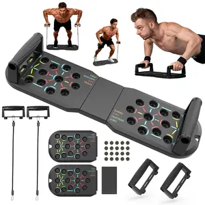 Foldable Push-Up Board, Exercise Equipment, Home Gym Strength Training, Spring Fitness Gear, Buffer Handle, Valentine's Day Gift, Push Up Stand, Chest Shoulder Trainer