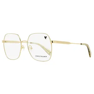 Longchamp LGP Square Eyeglasses LO2148 771 Gold/Ivory 55mm