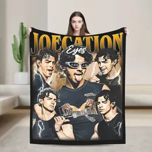 Joe Jonas Joecation Eyes Brothers Blanket Flannel Decoration Multi-function Super Soft Throw Blanket Suitable For Home, Office, Travel, Camping, And Car Use, Perfect Gift
