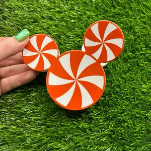 Mouse Peppermint Holiday Hair Claw