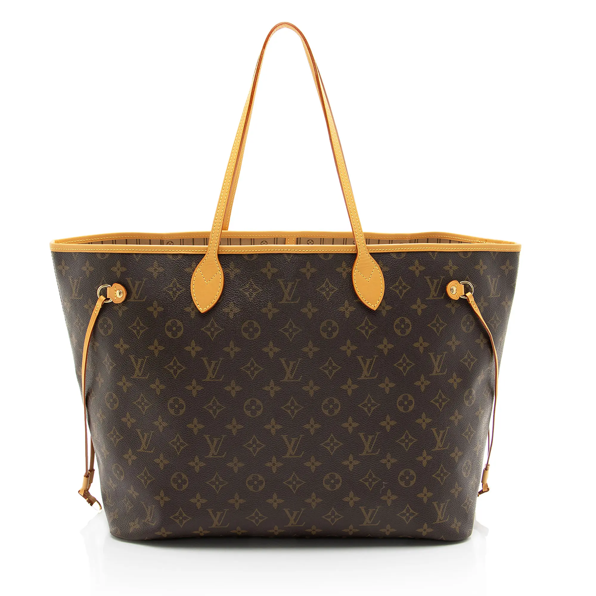 Pre-owned Louis Vuitton Leather Tote Bags Monogram Canvas Neverfull GM Tote