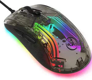 Mambasnake 383 PRO M5 Transparent Casing Ultralight Wired Gaming Mouse