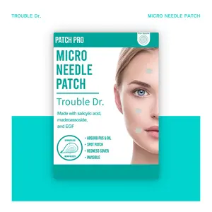 PATCH PRO Micro Pimple Patches with Salicylic Acid - 0.25mm Thin, Invisible Hydrocolloid Spot Treatment - 18 Patches