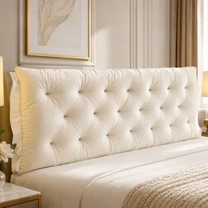 Adjustable High-Density Foam Headboard Bedding, 1.2m Length for Back Support, Sleeping & Reading
