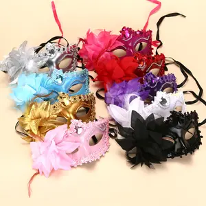 Princess Mask Masquerade Large Lily Mask Prom Princess Sexy Dress Up Mask Venetian Party Carnival Mask For Men And Women