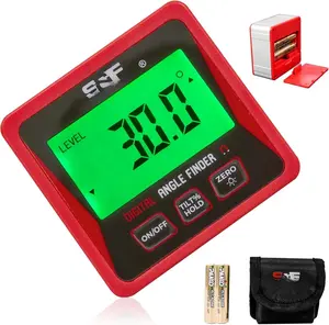 Digital Angle Finder Gauge  Protractor Inclinometer Table  Angle Gauge Level Cube with  Base for Woodworking, Carpentry, Construction
