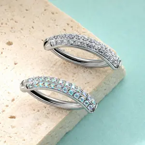 KUTLAN 2026 Upgraded Titanium Belly Ring – Clicker Style, Sparkling Stones Everywhere, Summer Essential Piercing, Great Gift for Girlfriend, Sister, Bestie