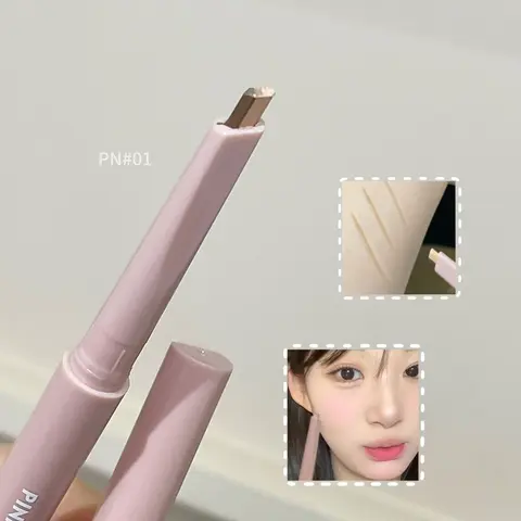 2-in-1 Dual Shade Tear Trough Pen, Two-tone Design, Smooth & Easy to Blend, Beginner Friendly, Draw Natural Plump Tear Troughs to Enlarge Eyes, Ideal Eye Makeup, Dual Shade Formula