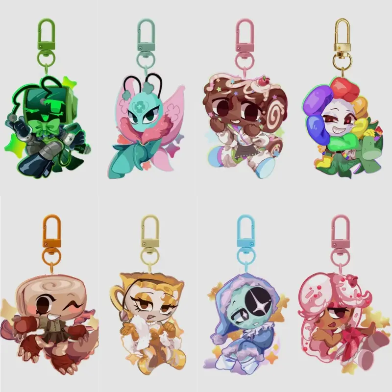 28 Options Dandy World Keychain, Tisha Pebble Goob Fin Dandy Vee Gigi Bobble Connie Keychain, Dandy World Keychain, Dandy Roblox Keychain, Gift For Fan
