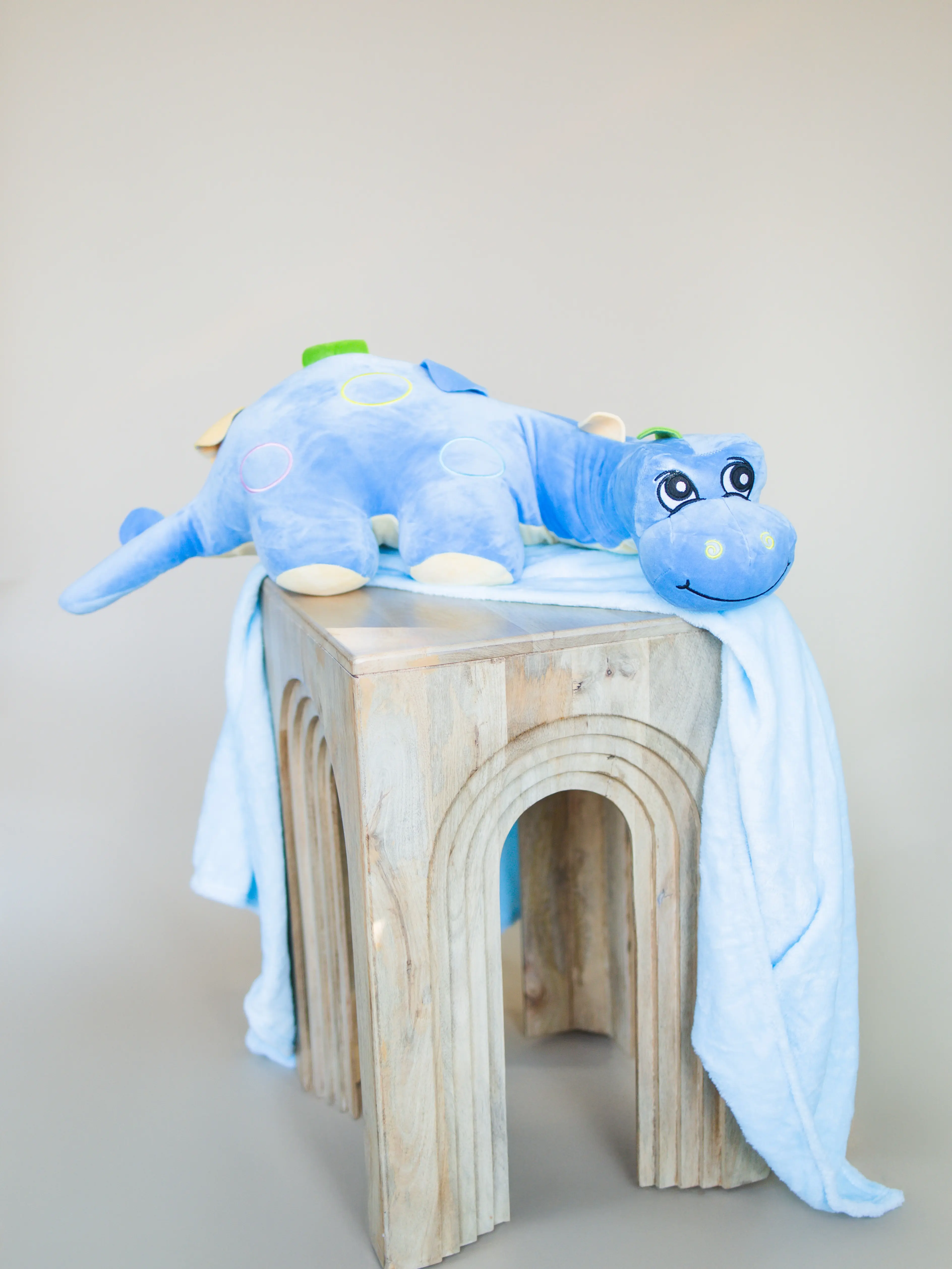 Stuffed Animal That Turns Into a Blanket | Dino the Snug-A-Saurus  2-in-1 Plush Blanket